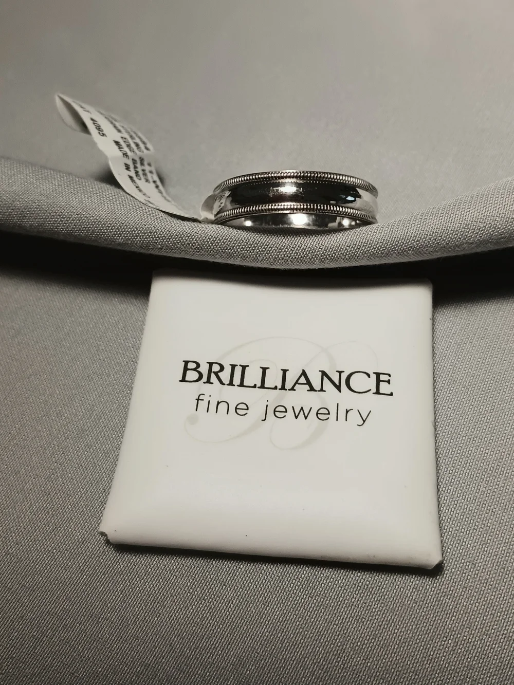 Brilliance Fine Jewelry 5MM Sterling Silver Miligrain Edge Band Ring